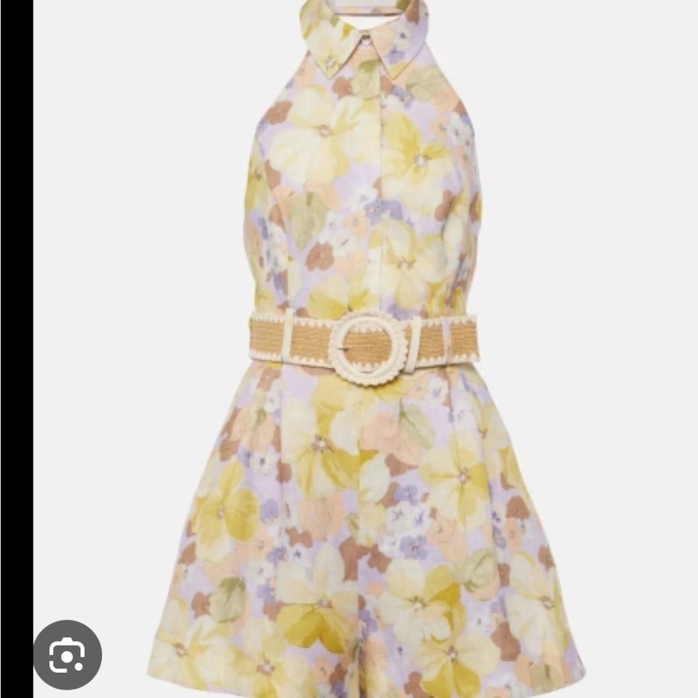 Zimmermann Yellow and Cream Floral Garment